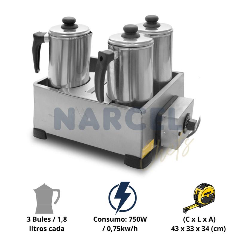 Esterilizador Inox 3 Bules ES1392 Marchesoni 220V