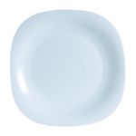 Prato De Vidro Temperado Raso Carine Branco 27cm - Luminarc