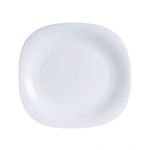 Prato De Vidro Temperado Sobremesa Raso Carine Branco 19cm - Luminarc