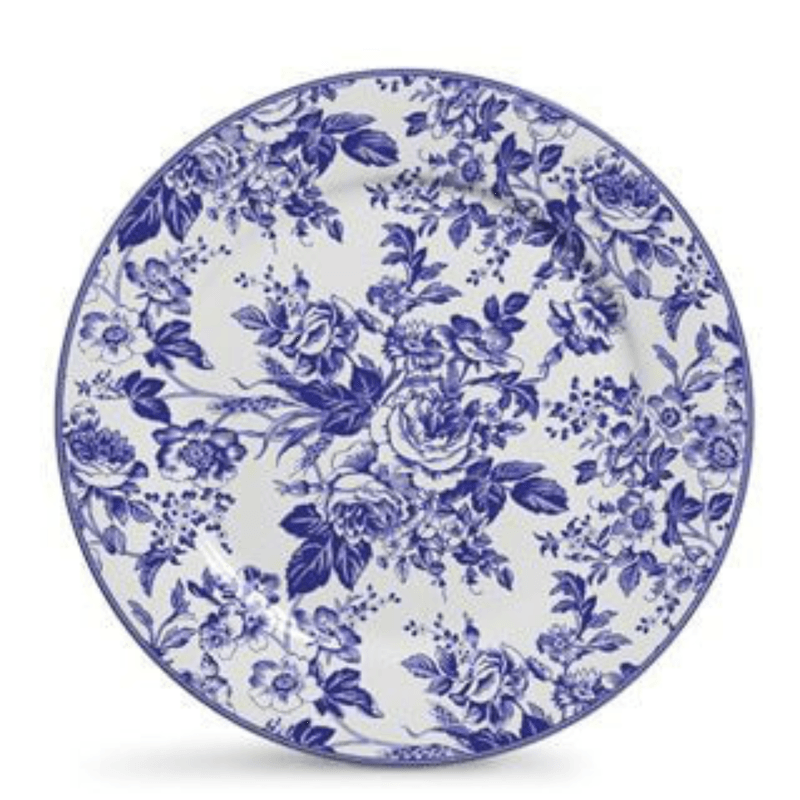 Conjunto 6 Pratos Rasos Blue Garden Elegancia a Mesa - Scalla