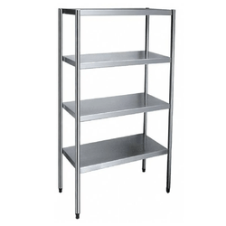 Estante Inox 4 Planos 1,50m x 40cm Aço 430 – Krasinox