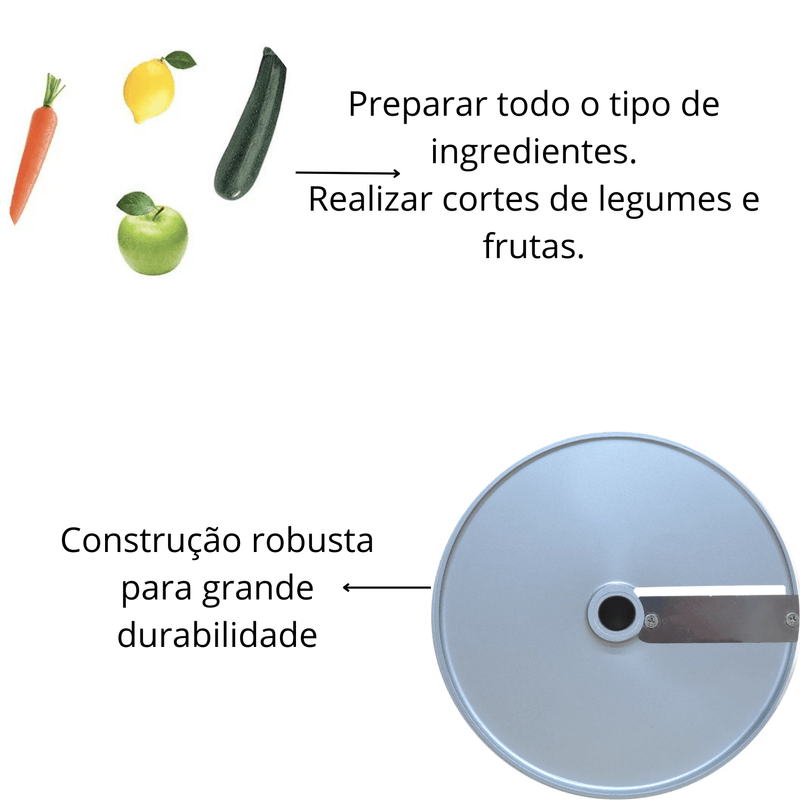 Disco Fatiador De Alimentos 10mm Skymsen