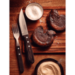 Garfo Jumbo Tramontina Inox Cabo Polywood Castanho 21136090