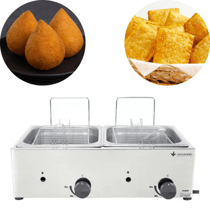 Fritador a Gas 10 Litros 2 Cubas 1-2 SFG212 Venancio