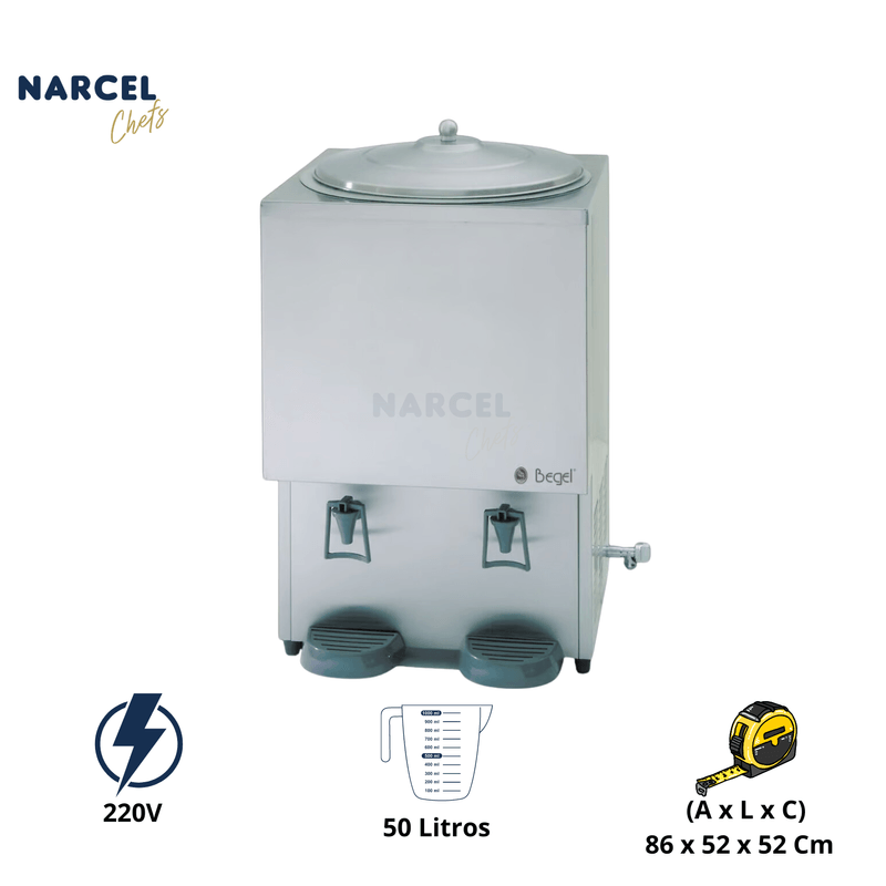 -Refresqueira Industrial 50 Litros Alta Performance RFI50 220V Begel
