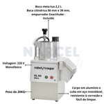 Processador De Alimetos CL50 Com 5 Discos Robot Coupe