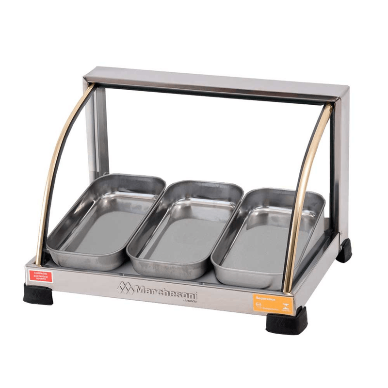 Estufa de Salgados 3 Bandejas Ouro Marchesoni EF-2-2031