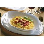 Prato De VidroTemperado Quadrado Branco 27cm - GS