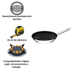 Frigideira Profissional Tramontina 26cm Aco Inox 62635267