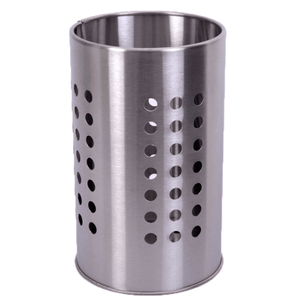 Porta Utensílios De Inox Escovado - Mimo