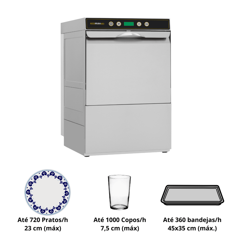 Lavadora de Loucas Hobart Ecomax 403 220V Monofasica