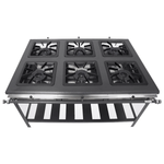 Fogao Industrial 6 Bocas Alta Pressao 40X40 Metal Brey