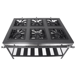 Fogão Industrial 6 Bocas Alta Pressão 40X40 Metal Brey