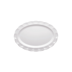 Travessa Oval Aba Ondulada Melamina 45x32cm B130 Narcel