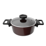 Cacarola De Aluminio Com Revestimento Ceramico 4-1 Litros Cobre - NEOFLAM