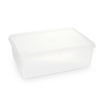 Caixa De Plastico Retangular Transparente 3-5L - Plasvale