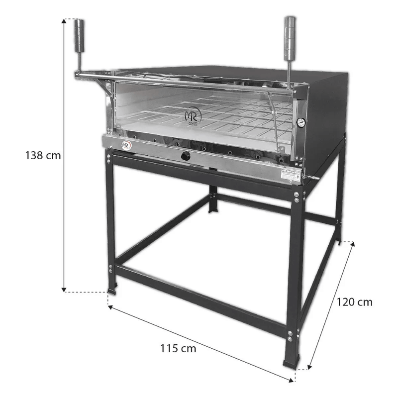 Forno Industrial Refratario 95X95 A Gas - Mr Fogoes