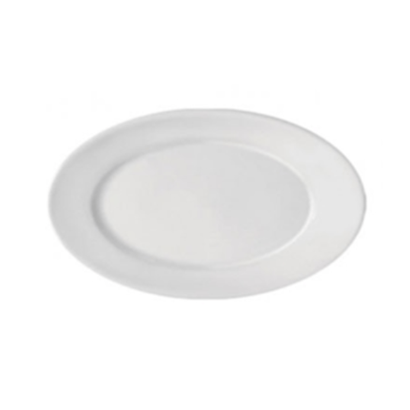 Travessa Oval De Porcelana Hotel Branca 26cm - Bot-Art