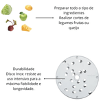 Disco Ralador 9mm para Processador Robot Coupe Profissional