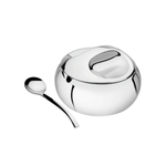 Acucareiro Inox com Colher Tramontina Linha Cha e Cafe