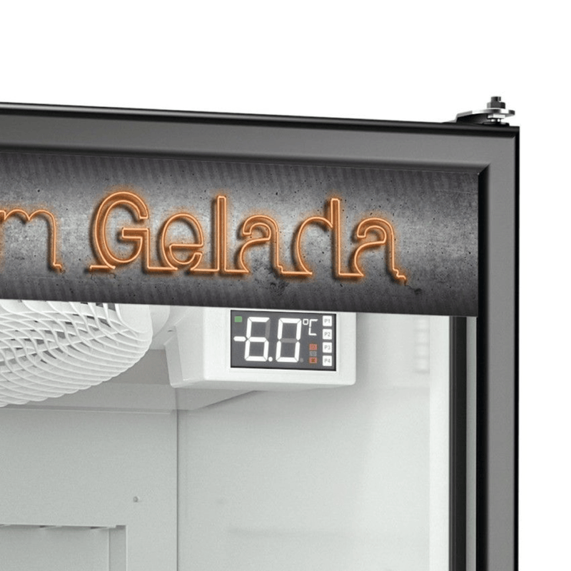 Cervejeira 410 Litros GRBA-400PV PR Preta - Gelopar