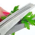 Tesoura 5 Laminas Corta Verdura e Folhas 21cm Yangzi