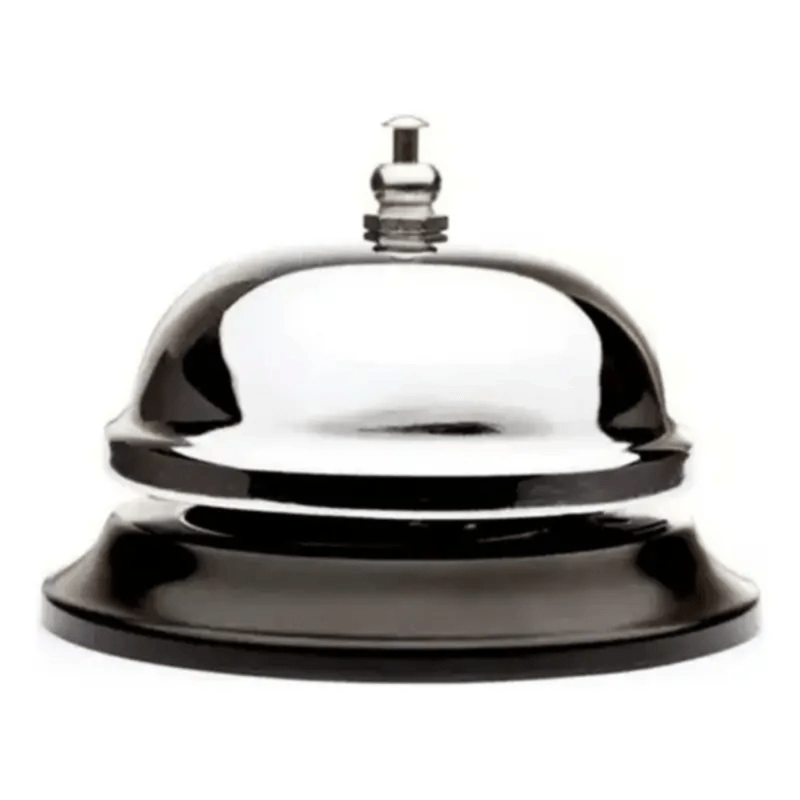 Campainha de Mesa de Inox 10cm - GP INOX