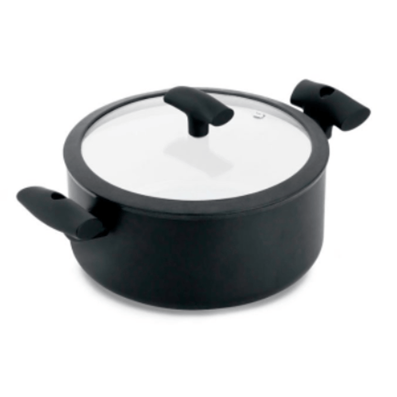 Cacarola De Aluminio Com Revestimento Ceramico 5 Litros Preta - Hercules