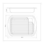 Assadeira com Grelha 34cm 4-9L - TRAMONTINA