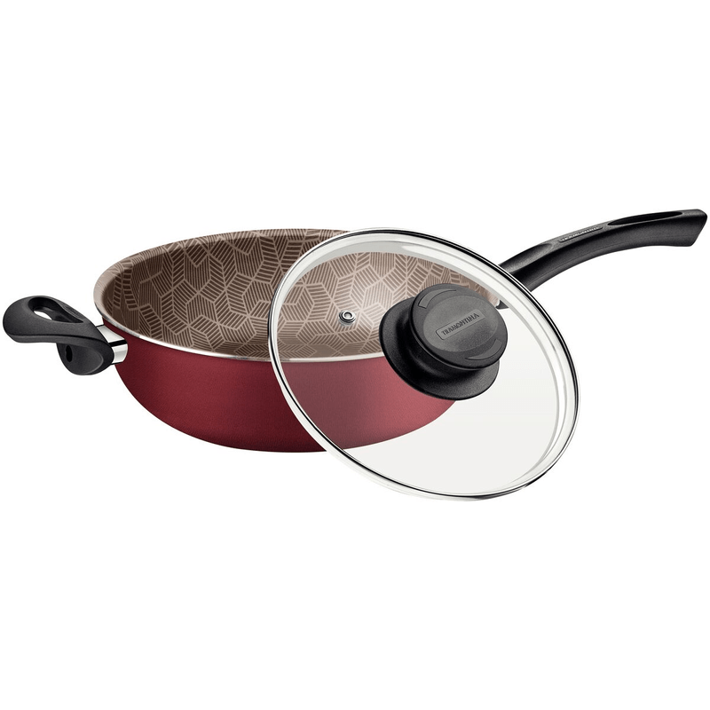Fritadeira Multiuso Tramontina Paris 26cm 3-6L c- Tampa Vermelha-------