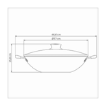 Panela Wok Tramontina Paris Aluminio 36cm Chumbo 28545636