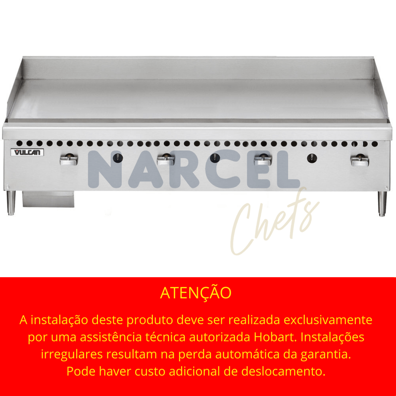 Chapa Bifeteira Profissional a Gas VCRG48 Vulcan - Hobart