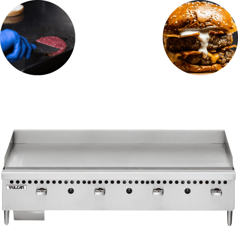 Chapa Bifeteira Profissional a Gas VCRG48 Vulcan - Hobart