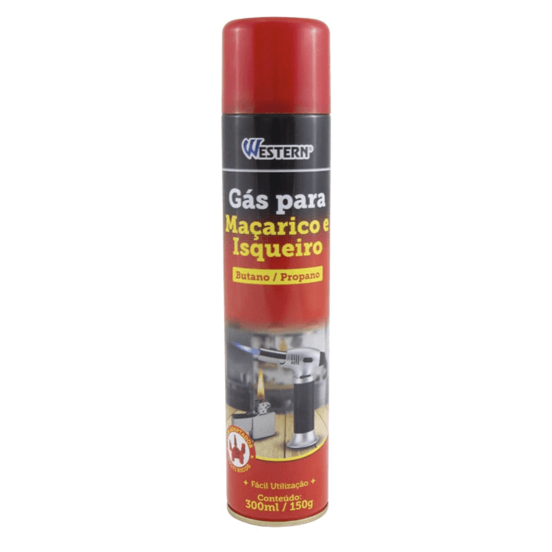 Gas Para Macarico e Isqueiro 300ml - Western