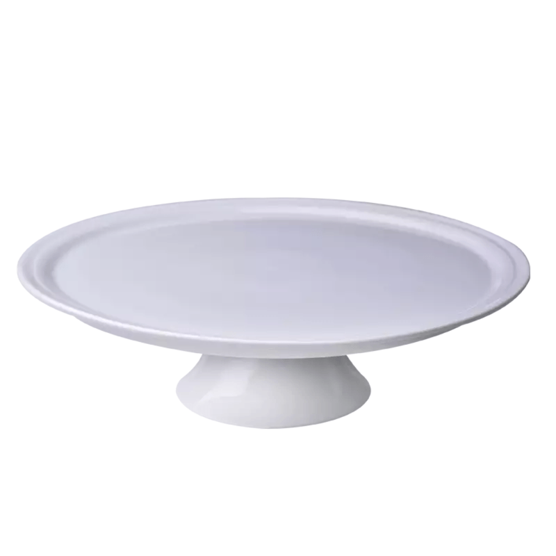 Prato de Bolo com Pe Tradicional de Porcelana - Germer