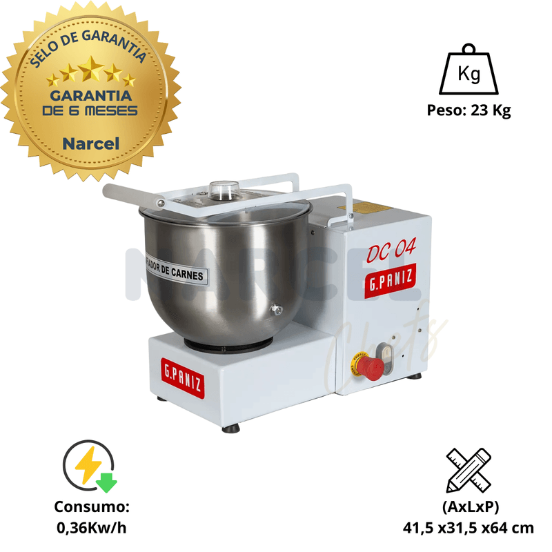Desfiador de Carne 4 Kg G Paniz DC-04 Bivolt 1-2CV