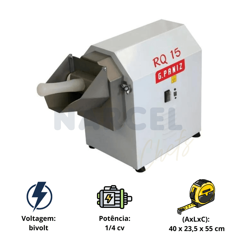 Ralador de Queijo e Coco Bivolt  Multifuncional Gpaniz RQ15N