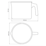 Fervedor Antiaderente Tramontina Paris Starflon Max Chumbo 16cm 2-7L