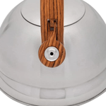 Chaleira De Inox Com Apito Alca Bambu 3 Litros Mimo Style