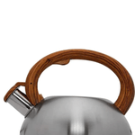 Chaleira De Inox Com Apito Alca Bambu 3 Litros Mimo Style