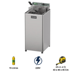 Fritadeira Eletrica 15 Litros 220V Potencia 8000W FOE15 Metalcubas