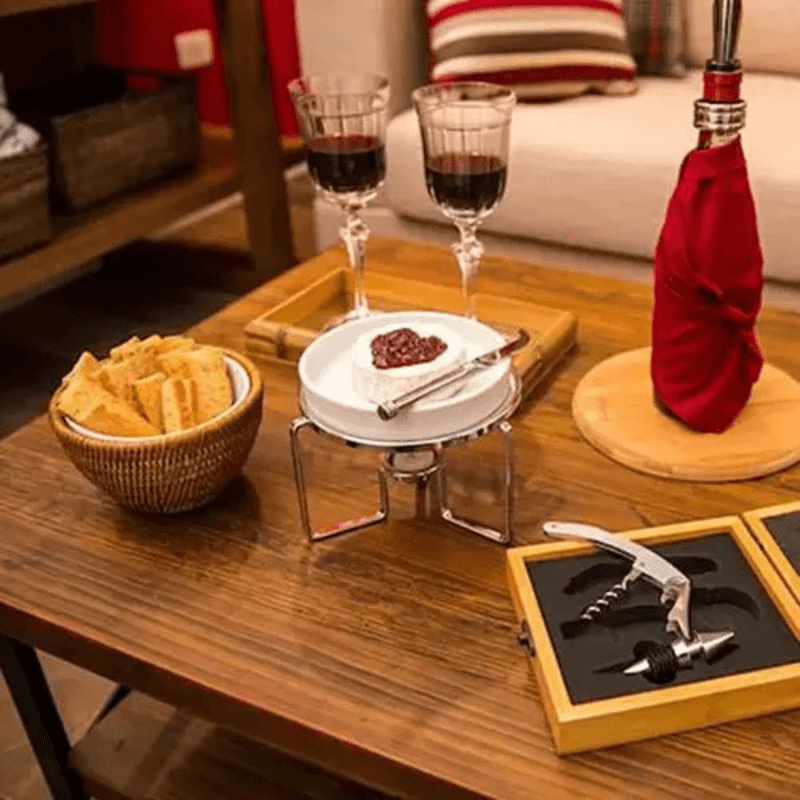 Rechaud Para Queijo Brie 4 Pecas - Hauskraft