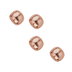 Conjunto de 4 aneis para guardanapo de cobre LYOR