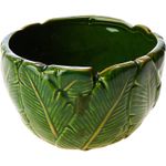 Centro de Mesa Ceramica Banana Leaf Verde 11cm Lyor