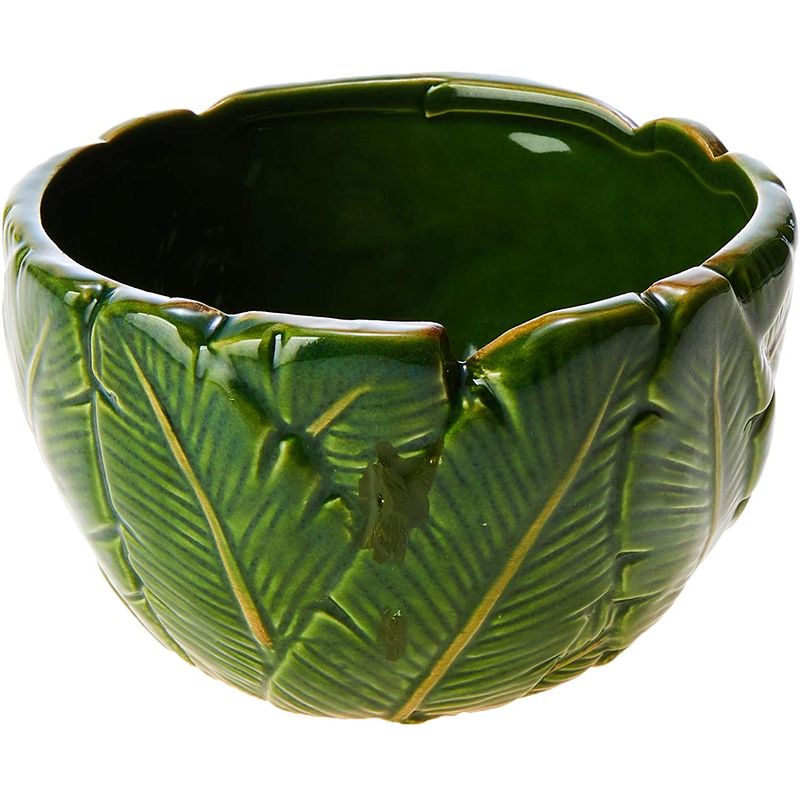 Centro de Mesa Ceramica Banana Leaf Verde 11cm Lyor