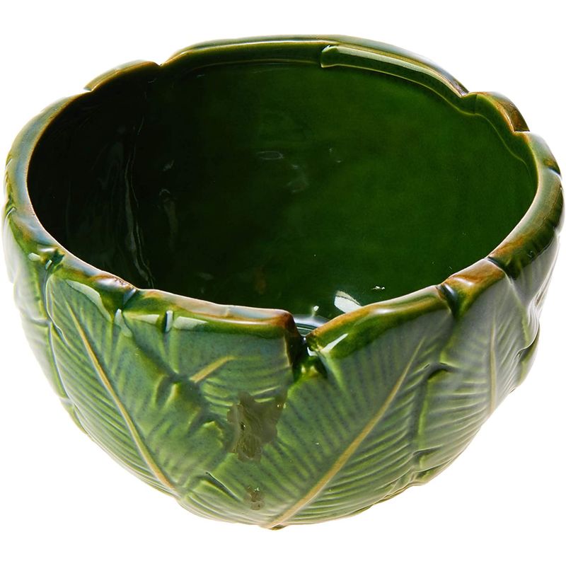 Centro de Mesa Ceramica Banana Leaf Verde 11cm Lyor