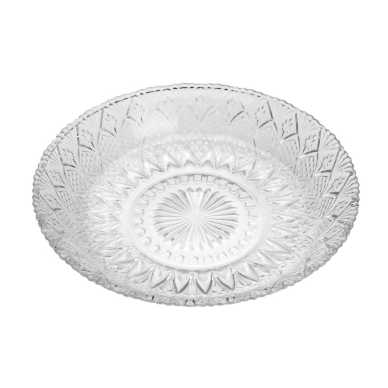 Prato para Bolo Vidro Sodo King 30x6cm LYOR