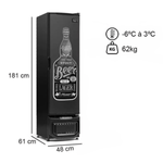 Cervejeira 230 Litros GCB-23E PR Preta - Gelopar