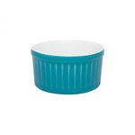 Ramequim De Porcelana 100ml Azul-Branco - Oxford