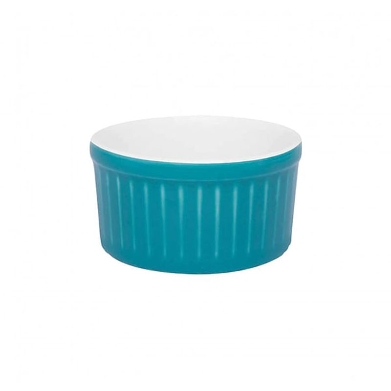 Ramequim De Porcelana 100ml Azul-Branco - Oxford